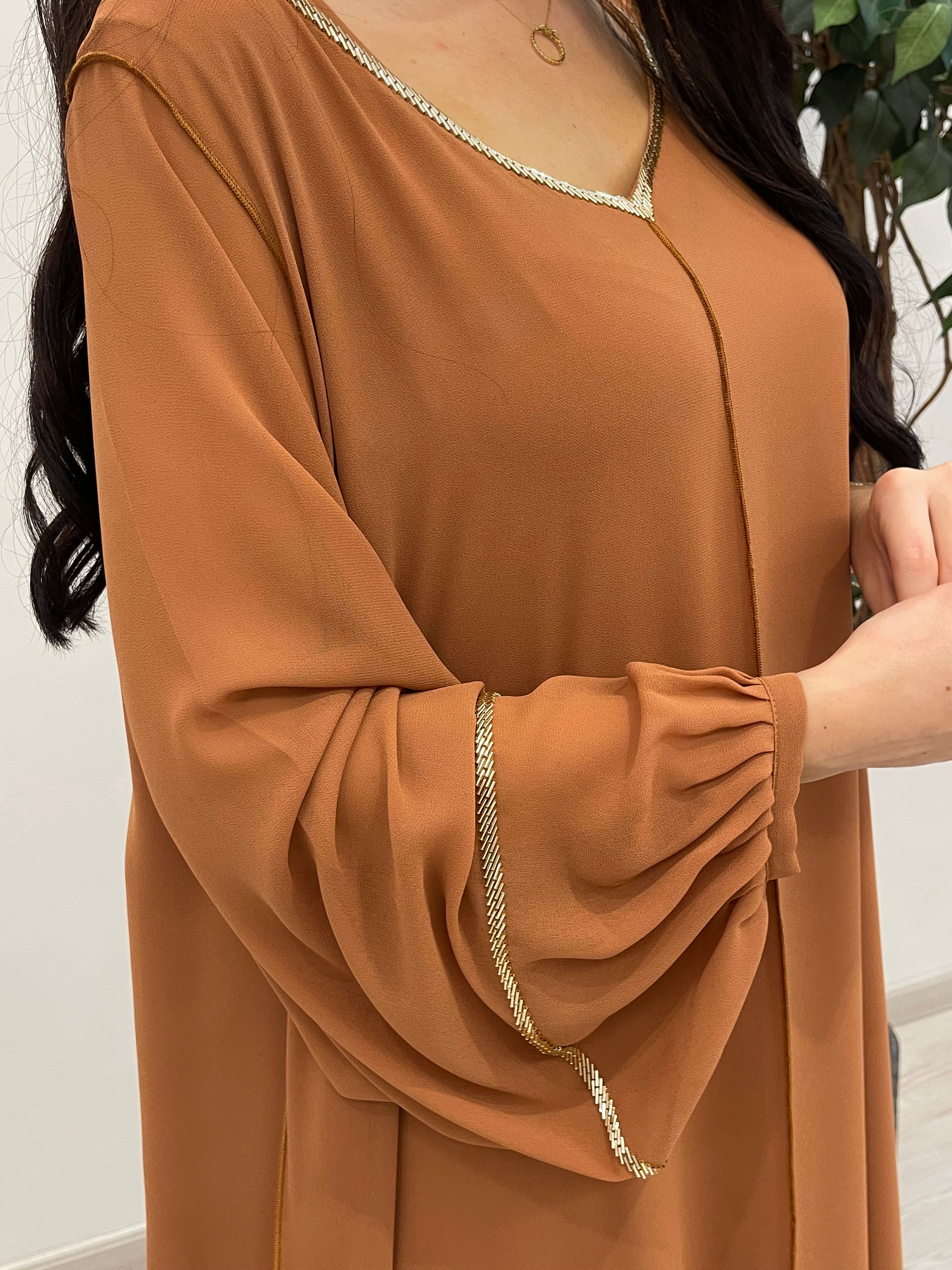 2 Pc Chiffon Handmade Embroidery