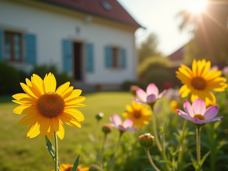 A serence garden setting promoting relaxation and well-being.