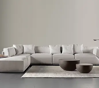 Meridiani Italian sofa collection in versatile shapes and premium textiles at Mont Interiors London