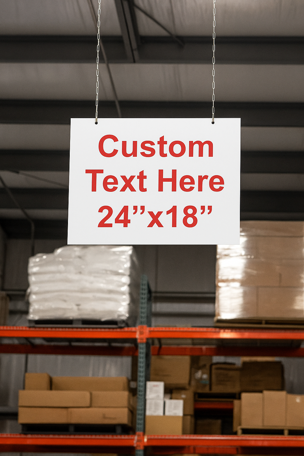 Hanging Warehouse Signs