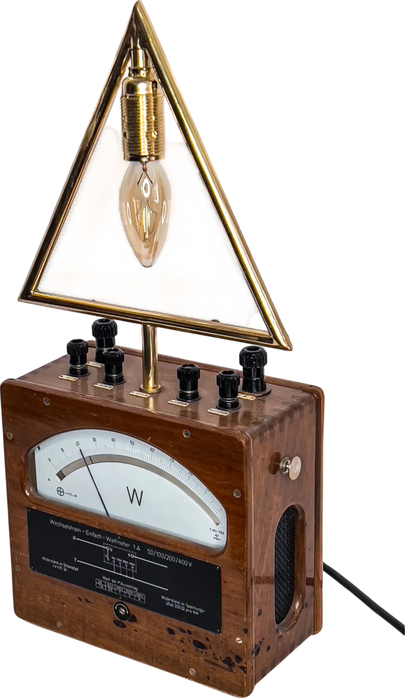 Watt Meter (Triangle) in the studio, switched off