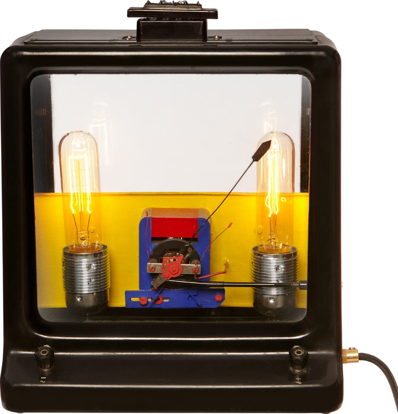The MirO Lamp, a volt meter made into a table lamp