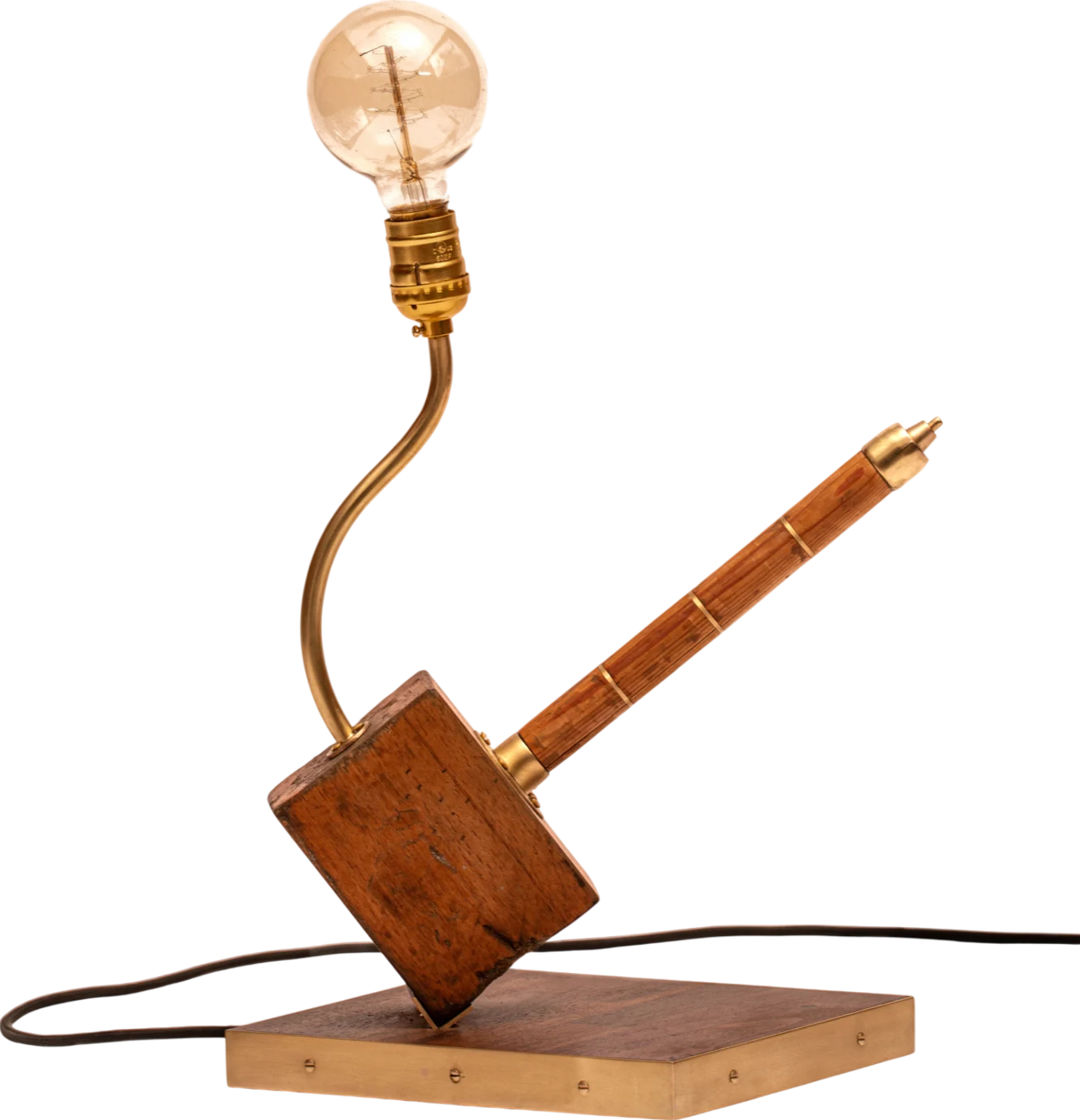Thor's Hammer (Hammer #1), Once a hammer, now a table lamp.