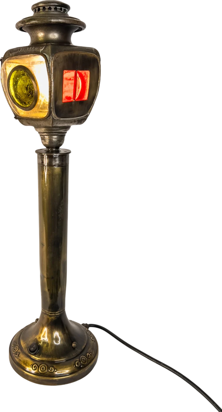 Parisian Lamp Post in the studio, switched on