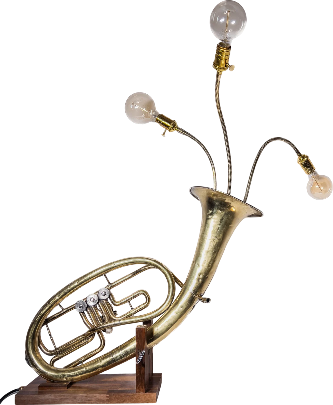 Tuba, Once a tuba, now a floor lamp.