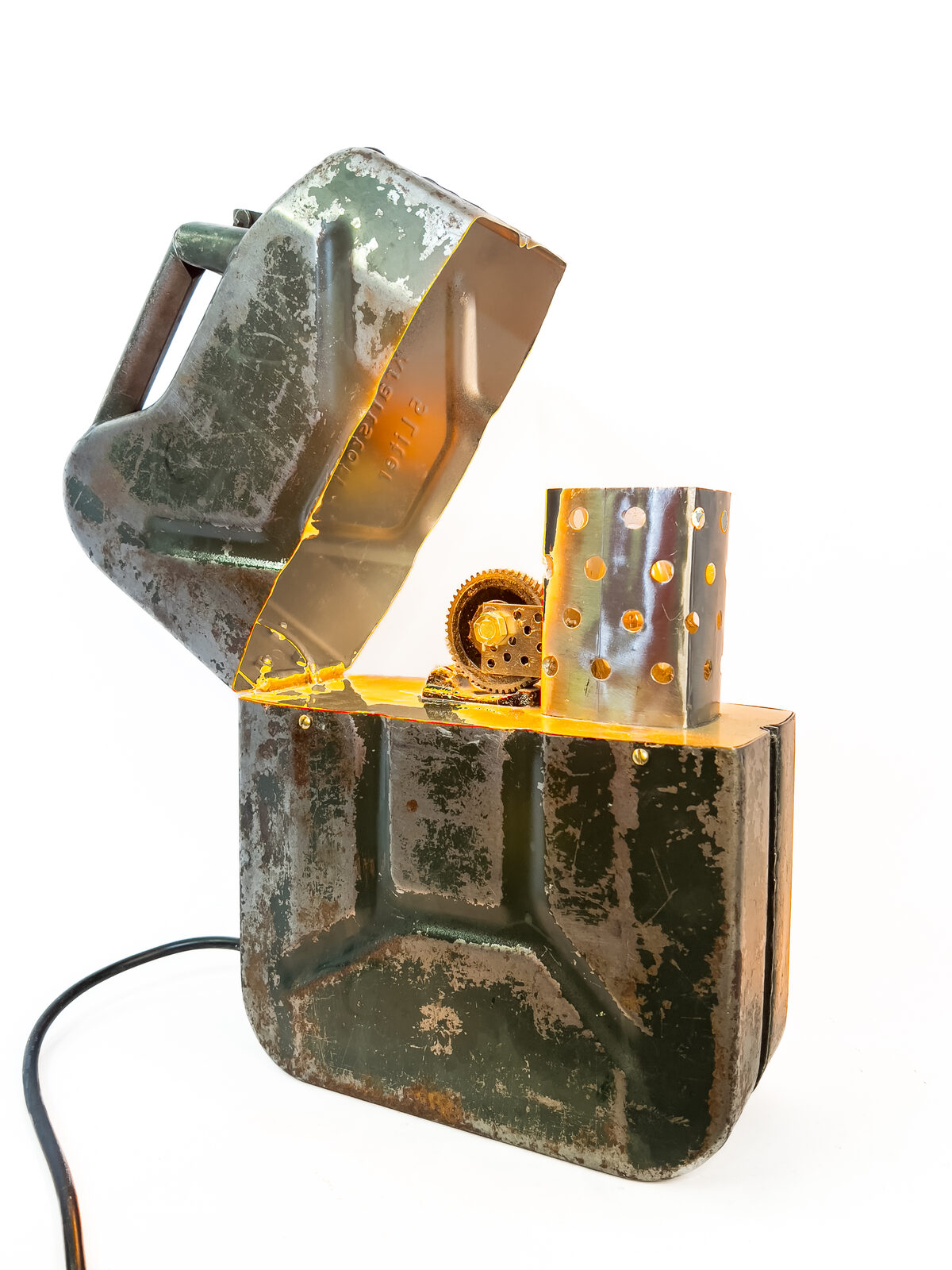 Zippo Gas Tank Lamp, detail