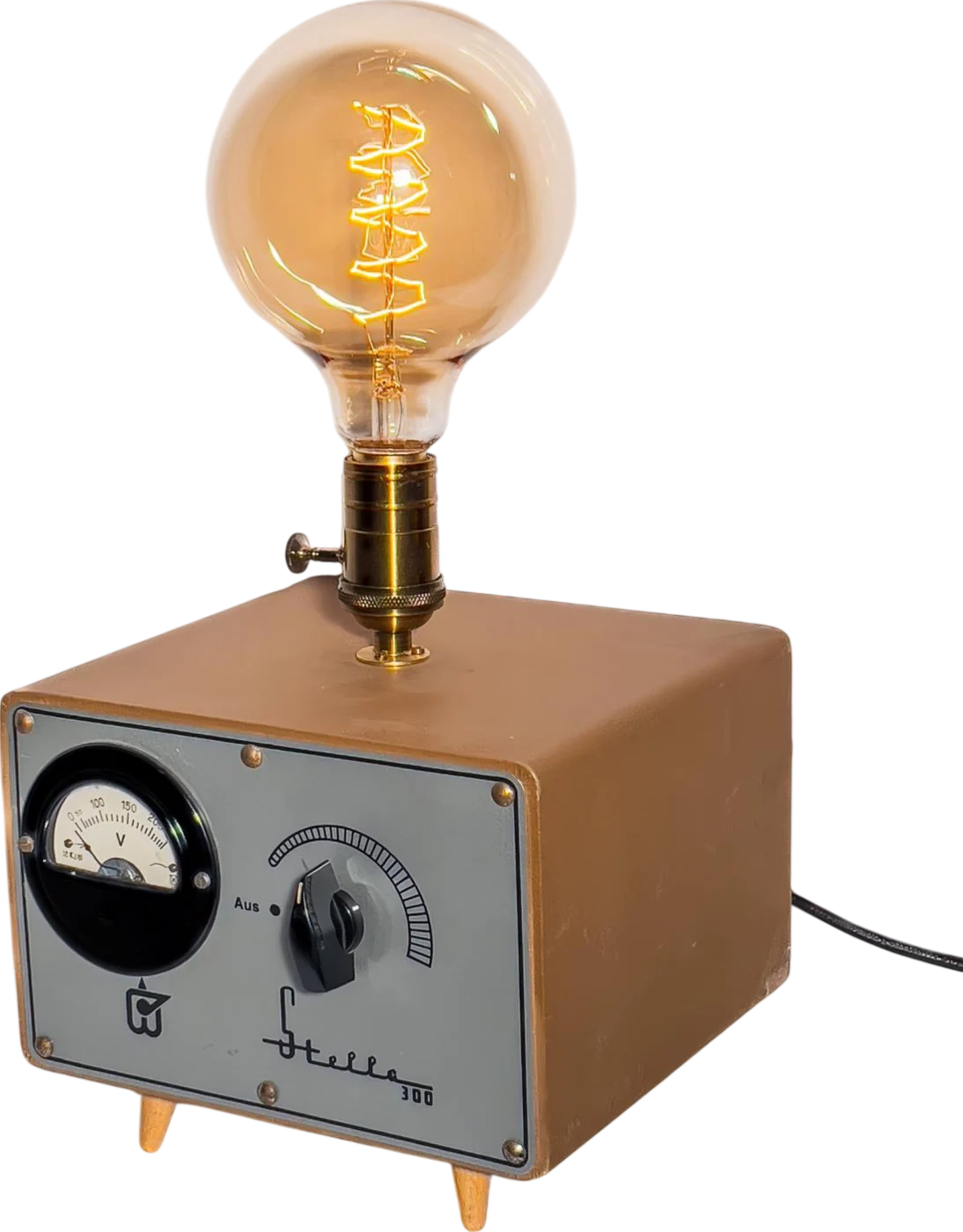 Volt Meter, Once a volt meter, now a table lamp.
