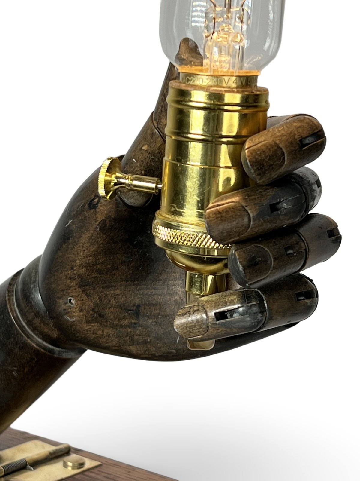 Dummy Hand Lamp, detail