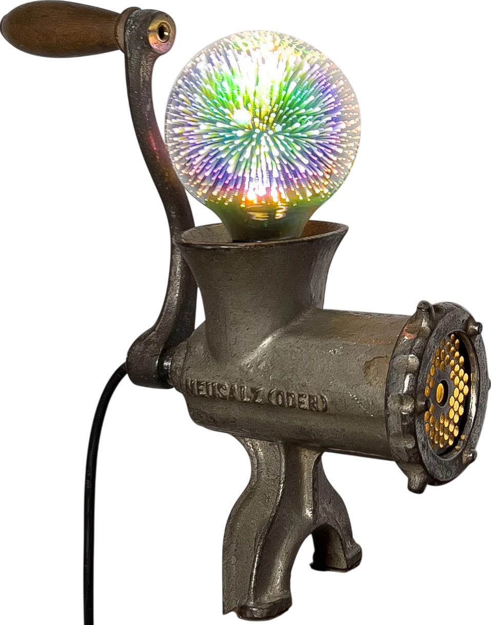 Meat Grinder, the finished lamp