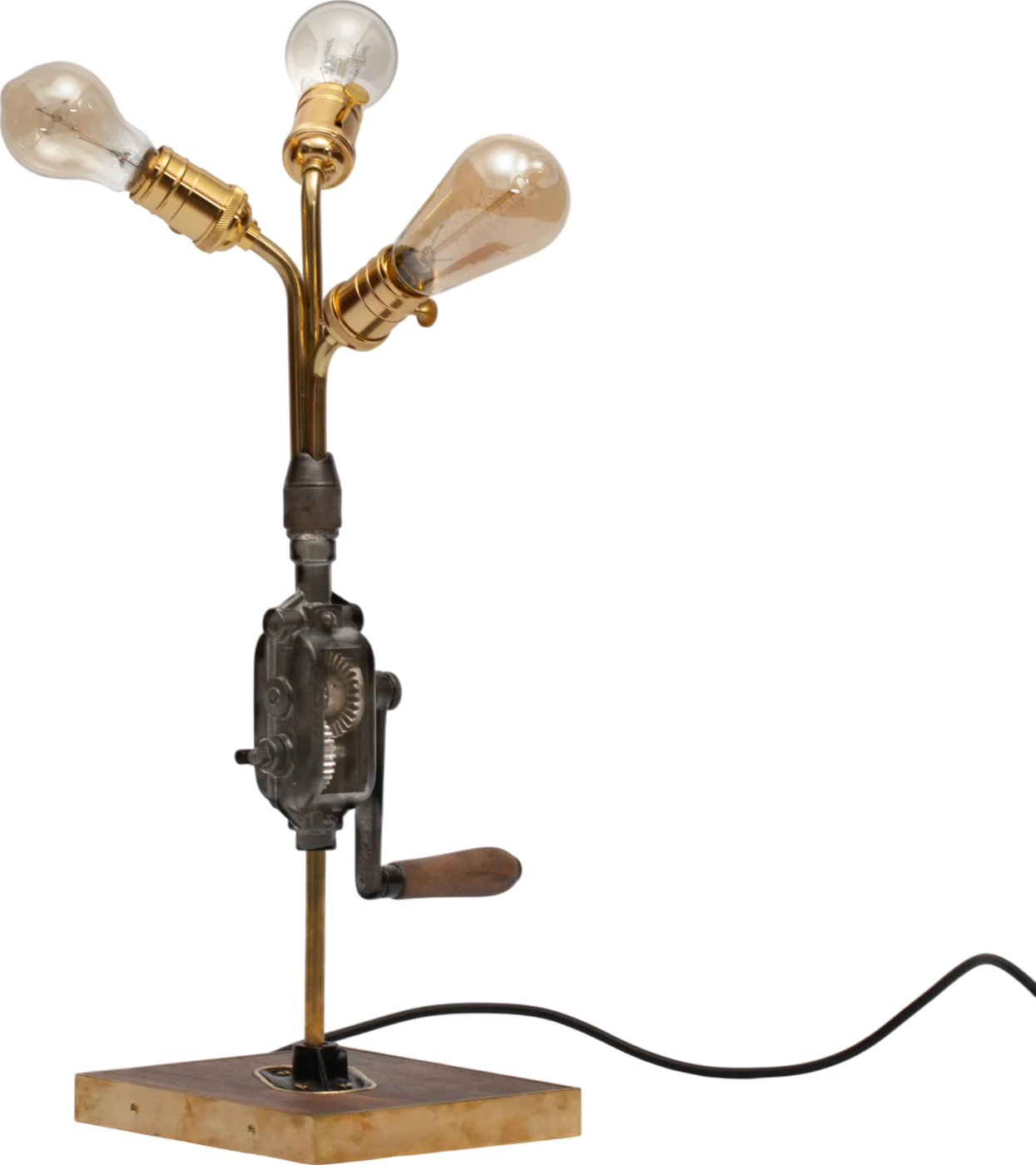 Hand Drill Lamp in the studio, switched off