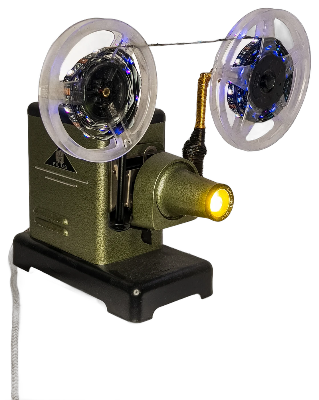 (Not) 8mm Lamp, Once a slide projector, now a table lamp.