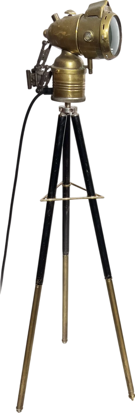 Italian Bike Lamp (Tripod), Once Italian bicycle parts, now a floor lamp.