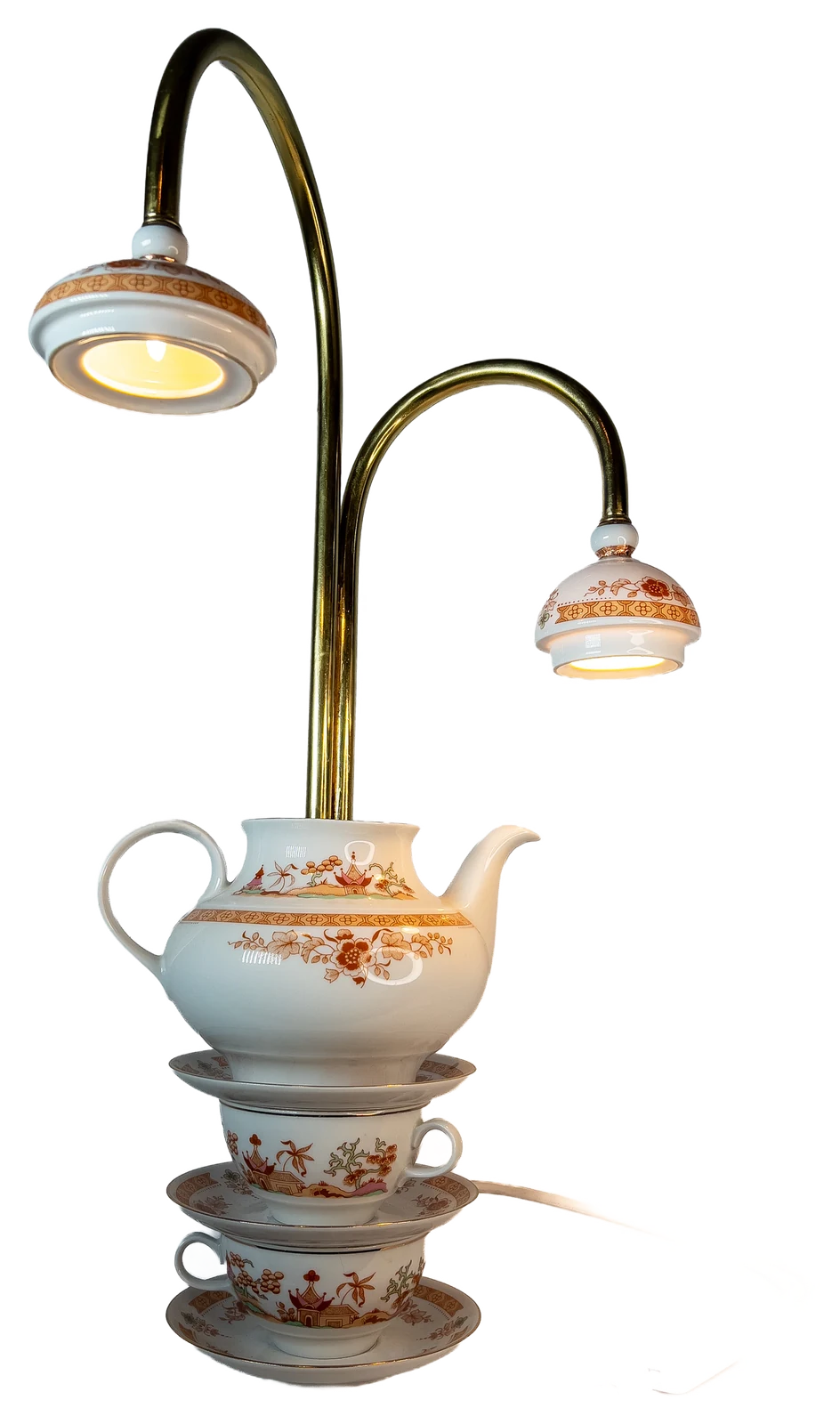 Porcelain Teapot Lamp, detail
