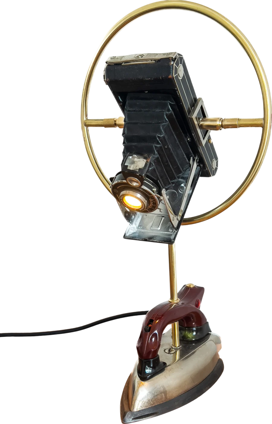 Iron Camera, Once a camera, now a table lamp.