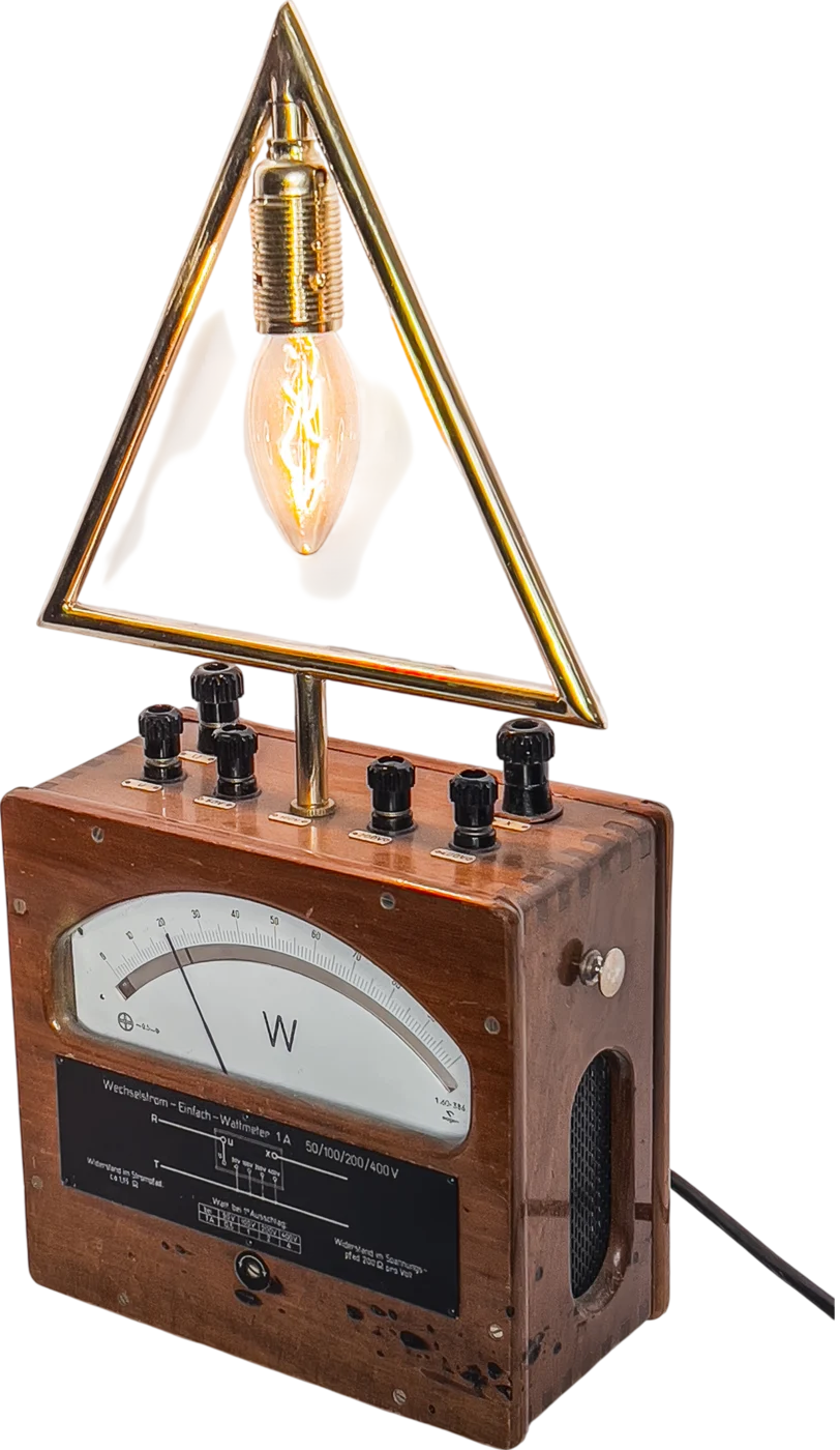 Watt Meter (Triangle) in the studio, switched on