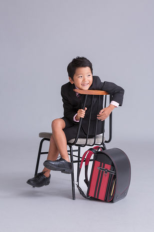 男の子の入学記念の写真