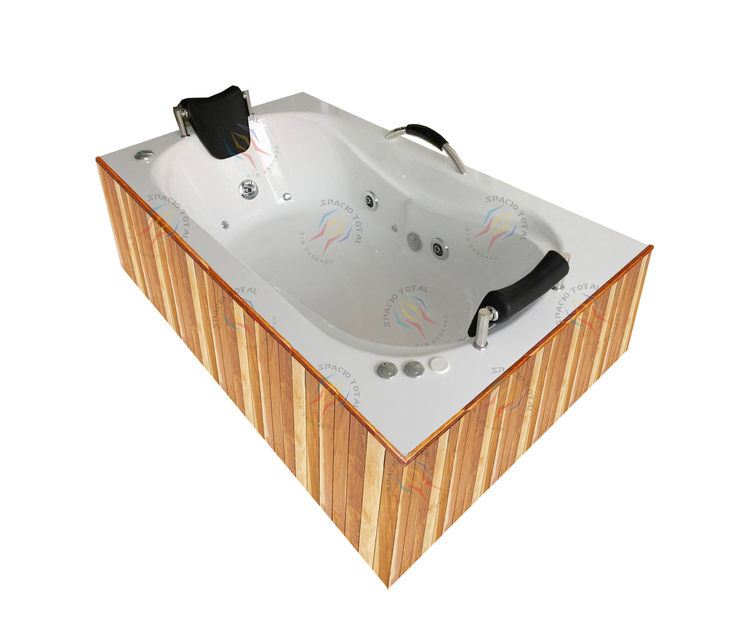 Sumérgete en el lujo compacto con nuestro jacuzzi pequeño