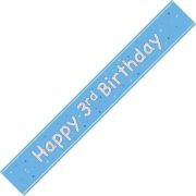 Thumbnail: 3rd Birthday Blue Banner Louise's Party Deals