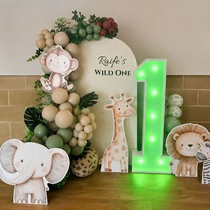 Wild One 1st Birthday Party setup