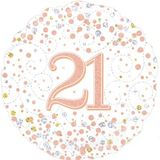 Thumbnail: Rose Gold milestone birthday foil balloon – available in multiple ages.