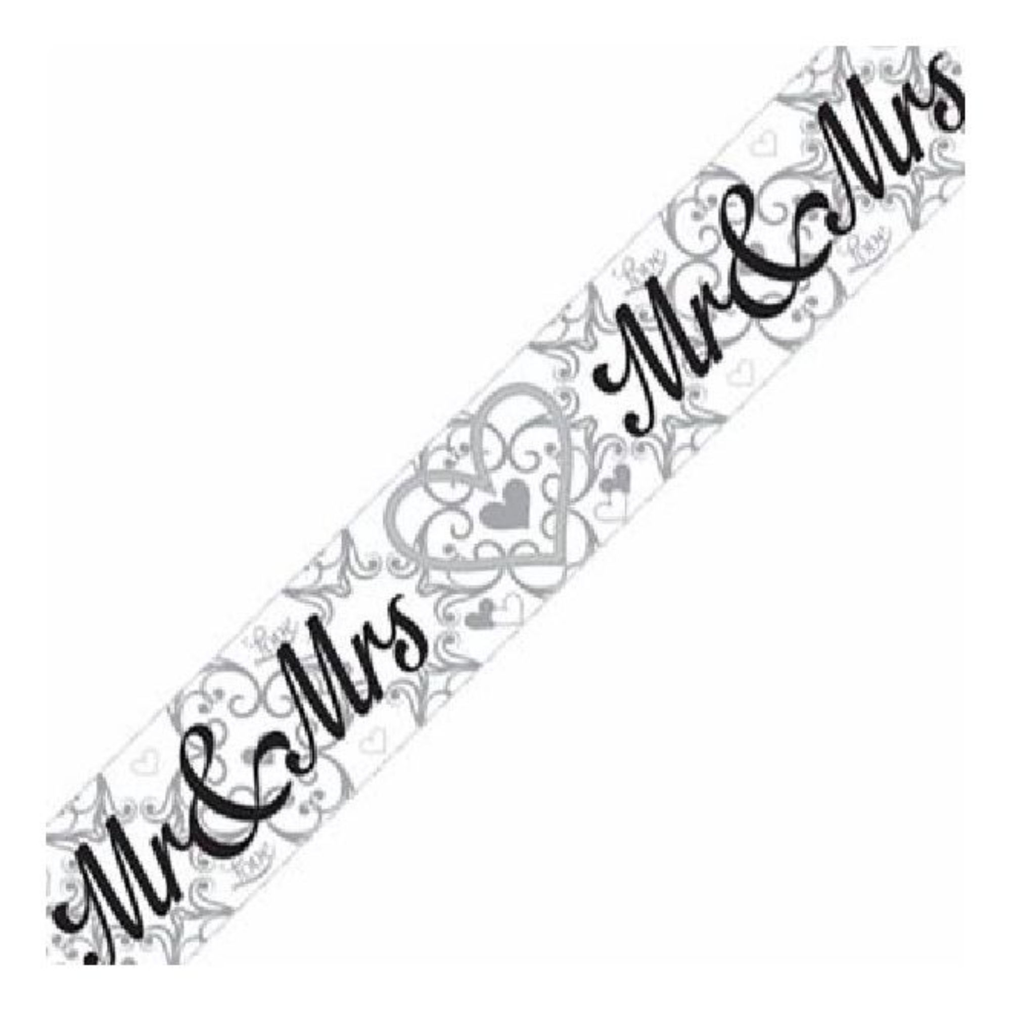 Mr &; Mrs Wedding Foil Banner 9ft