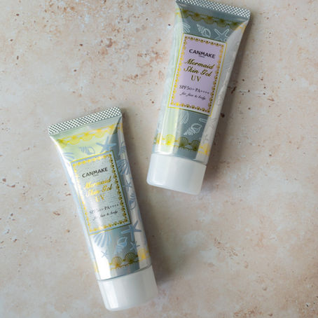 Canmake Mermaid Skin Gel UV SPF 50+ PA++++ 01 Clear and 02 White Review