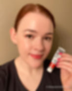 I’m Meme I’m Pep! Balm on lips