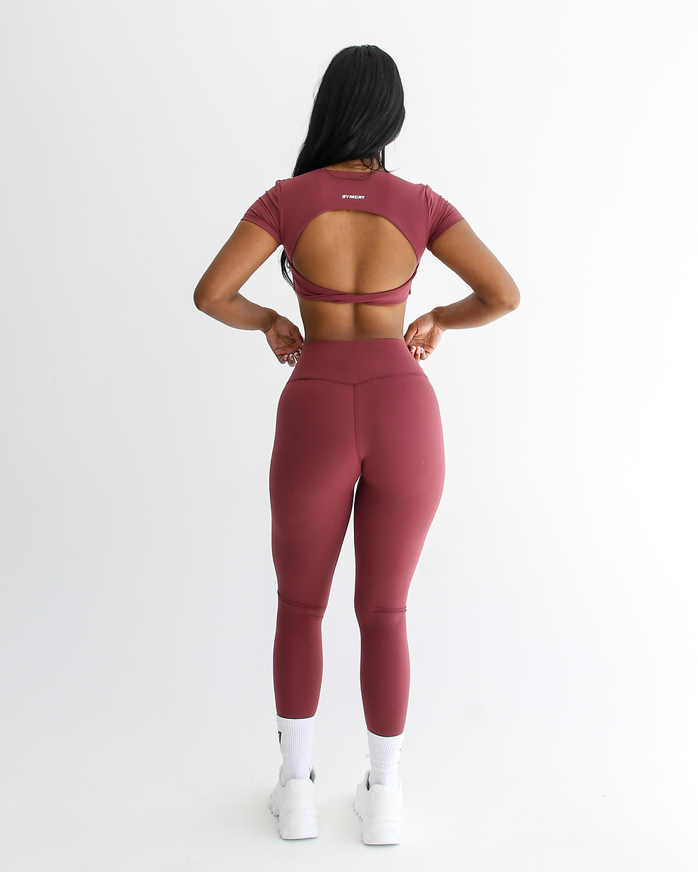 Thumbnail: Lush Collection – Twisted Front Top in Deep Merlot