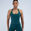 Thumbnail: Apex Seamless Halter Tank Top- Emarald Green