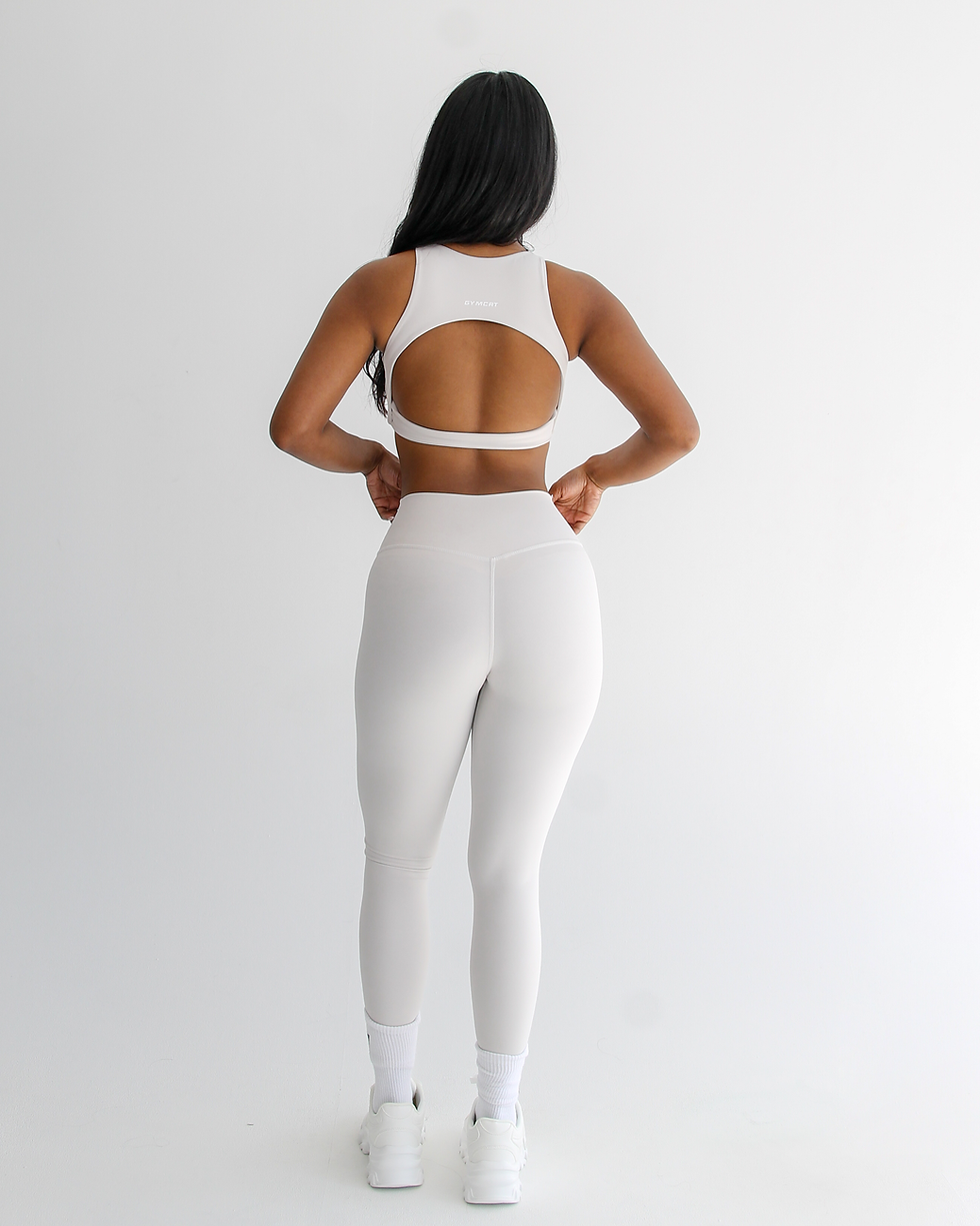 Thumbnail: Lush Collection – High-Neck Crop Top in Moonstone