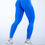 Thumbnail: FlexBase Seamless Scrunch Leggings: Electric Blue