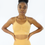 Thumbnail: Petal- Ruched Seamless Sports Bra-Yellow