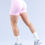 Thumbnail: FlexBase Seamless Scrunch Shorts- Candy Pink