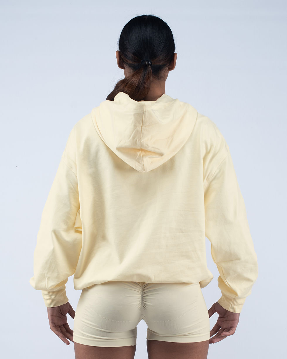 Thumbnail: Noir Blanc Seamless Hoodie- White Butter