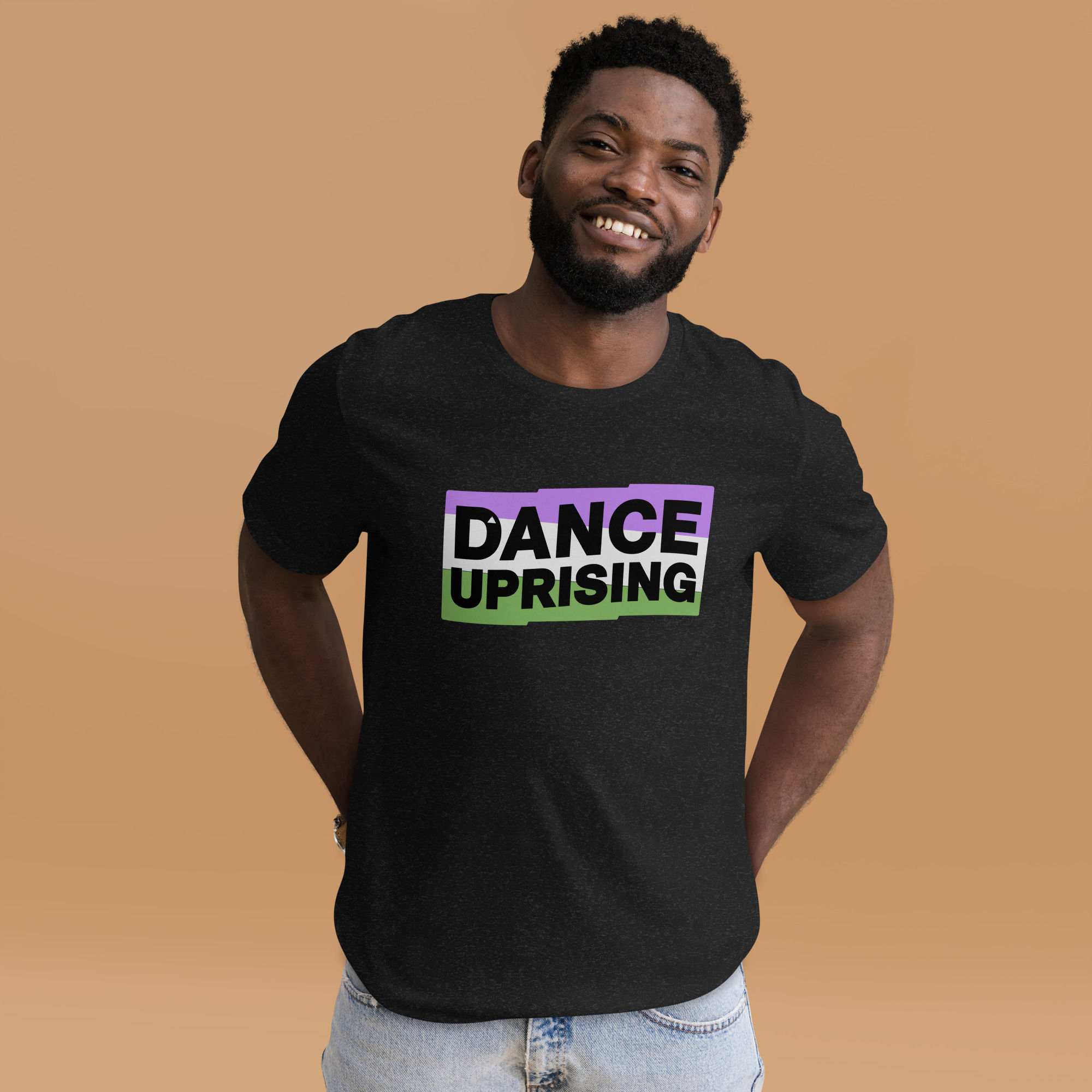 Pride Collection: Genderqueer Dance Uprising Flag Unisex t-shirt