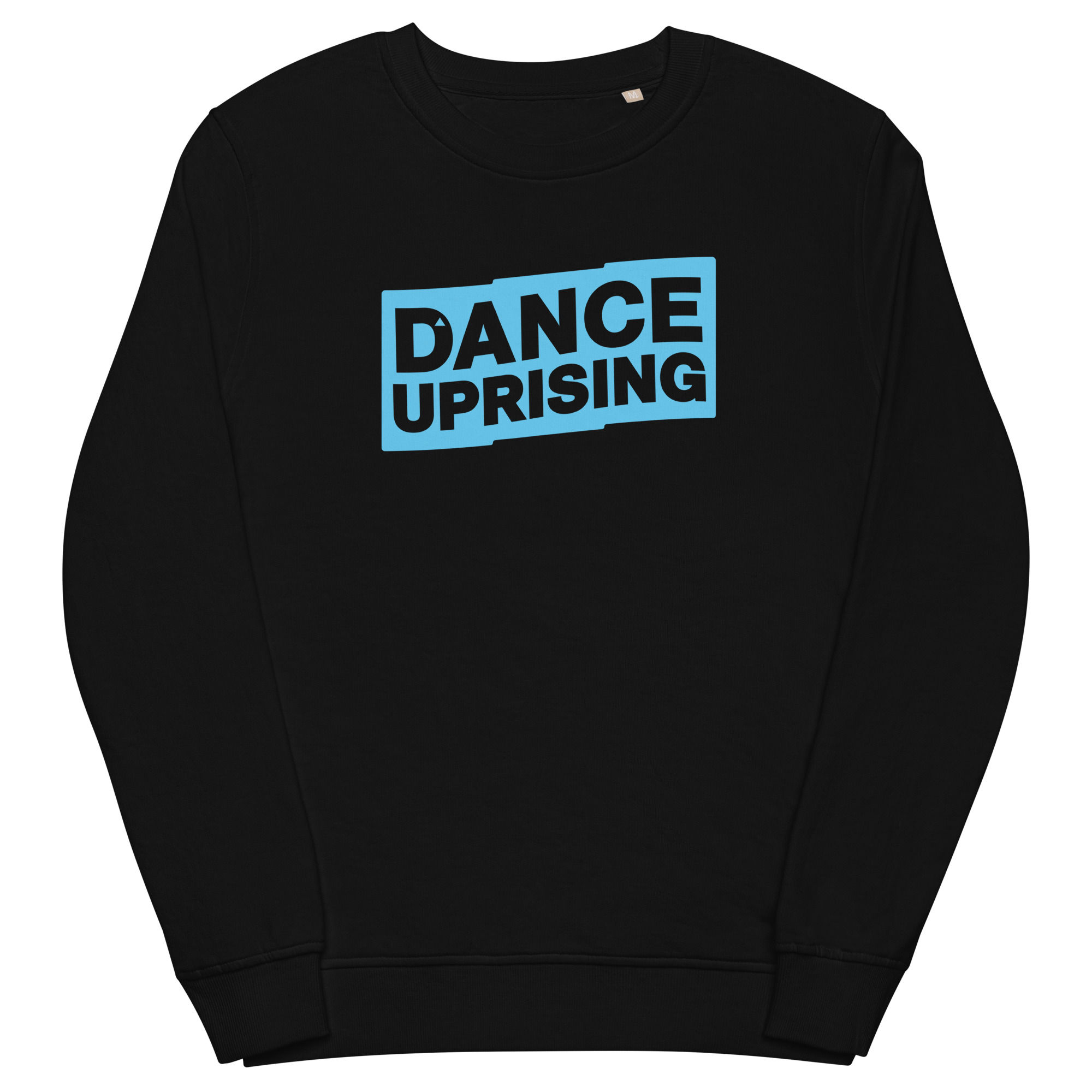 Black sweatshirt with Blue Dance Uprising Logo