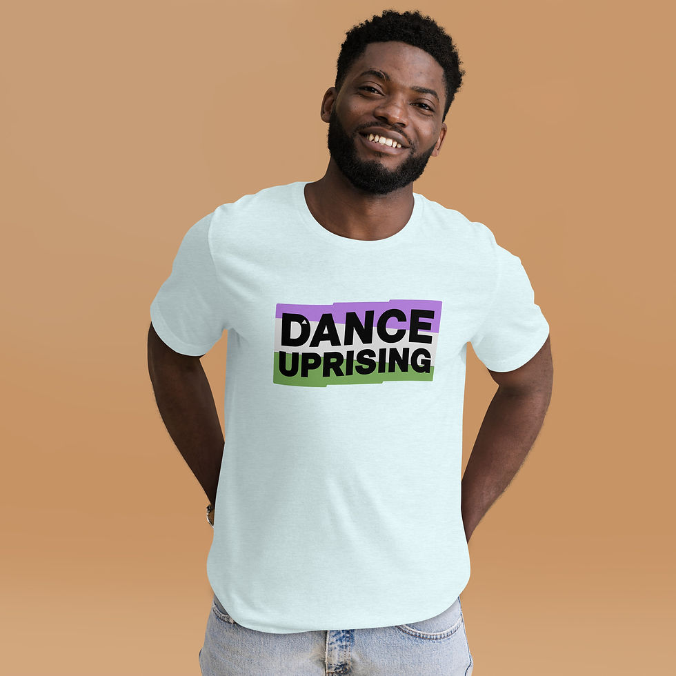 Thumbnail: Pride Collection: Genderqueer Dance Uprising Flag Unisex t-shirt