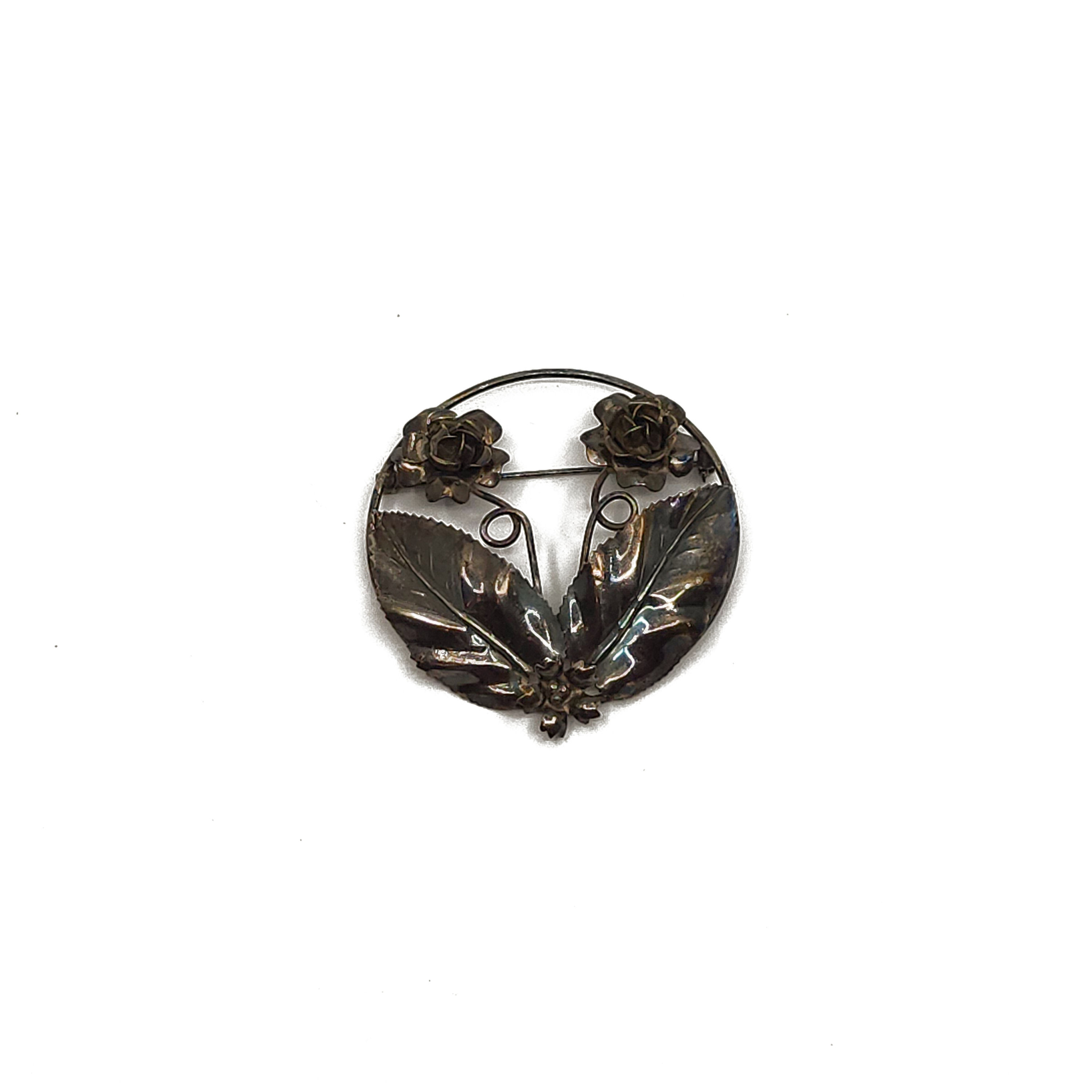 Sterling Silver Flower brooch