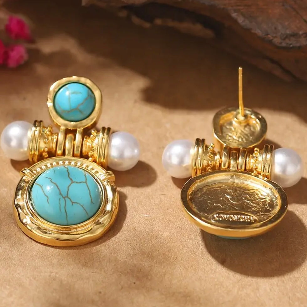 Miniatura: Brinco Classic Turquesa