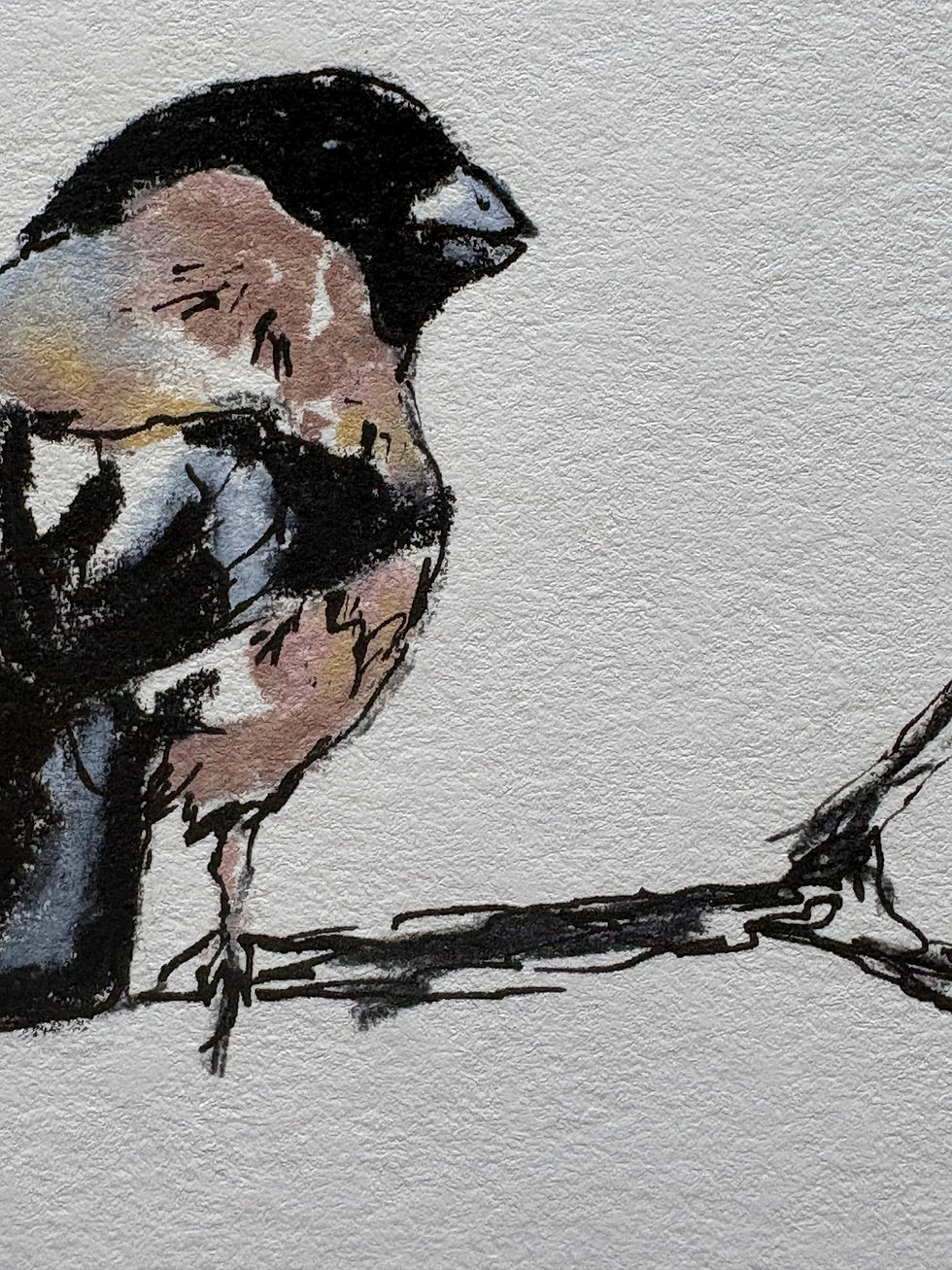 Thumbnail: Bullfinches II - Original Artwork 