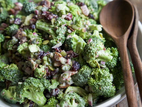 Healthy Greek Yogurt Broccoli Salad