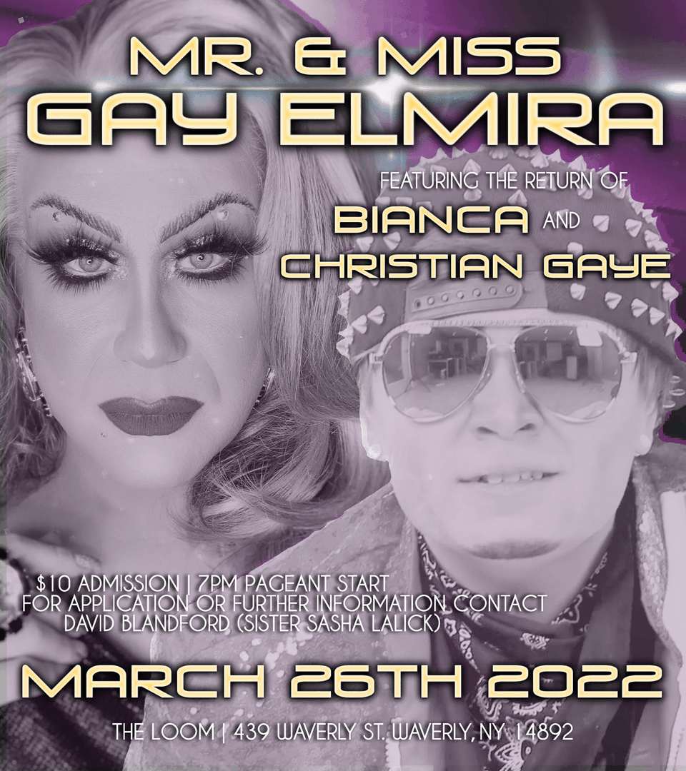 After hiatus, Mr. & Miss Gay Elmira Returns to the Southern Tier