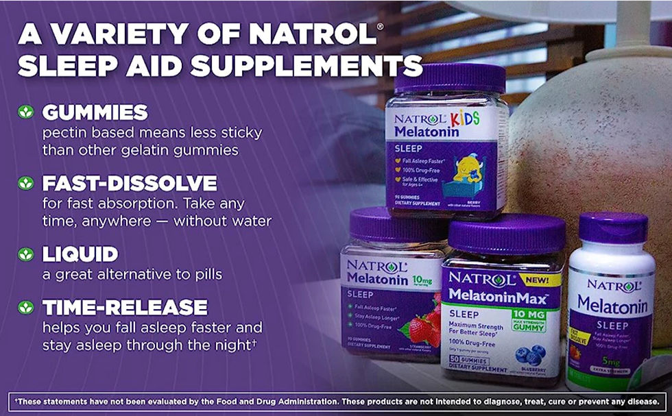 Melatonin Gummies or Tablets Adults & Kids 10mg 5mg 3mg 1mg Fast Dissolve or Time Release Sleep Aid