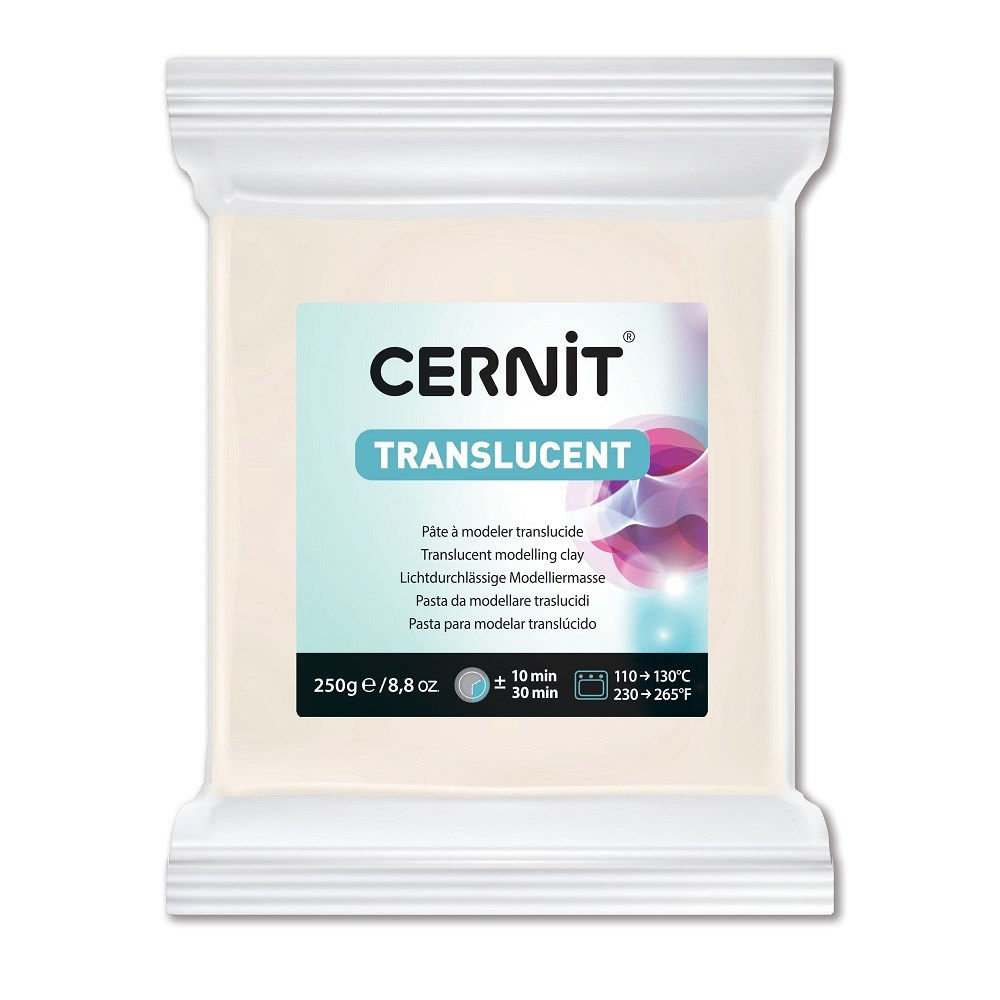 Cernit Translucent Polymer Clay (250g) - Translucent