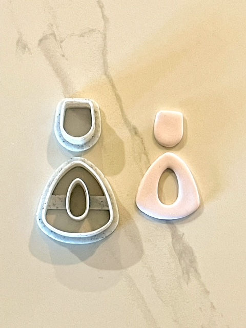 2pc Hollow Triangle Clay Cutter