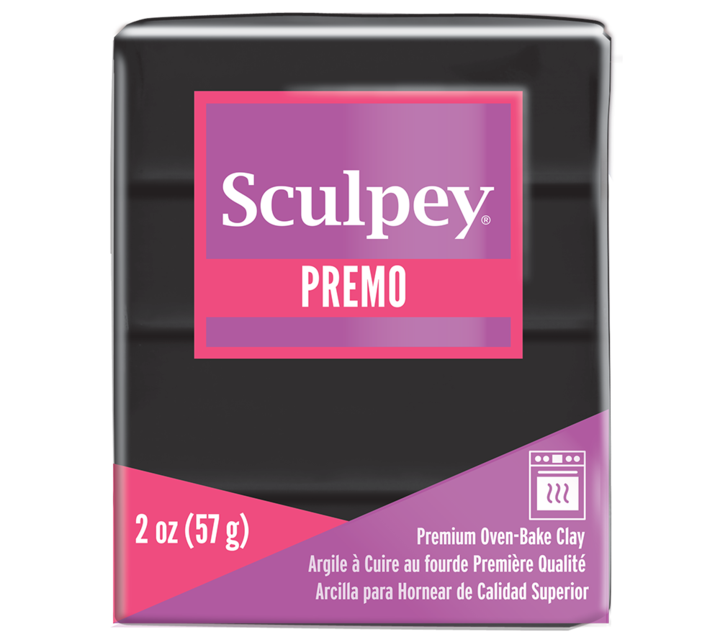 Sculpey Premo Polymer Clay (57g) - Black