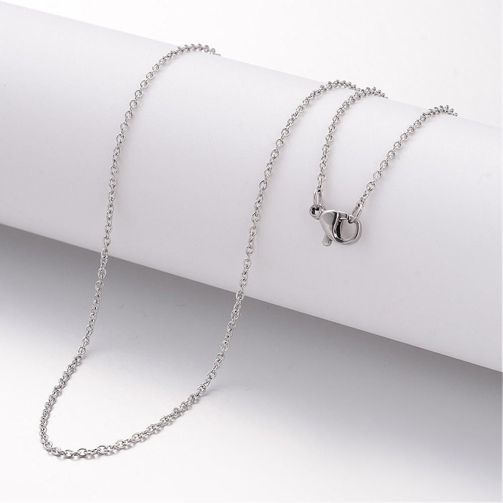 Necklace Chain - Silver - (4pcs)