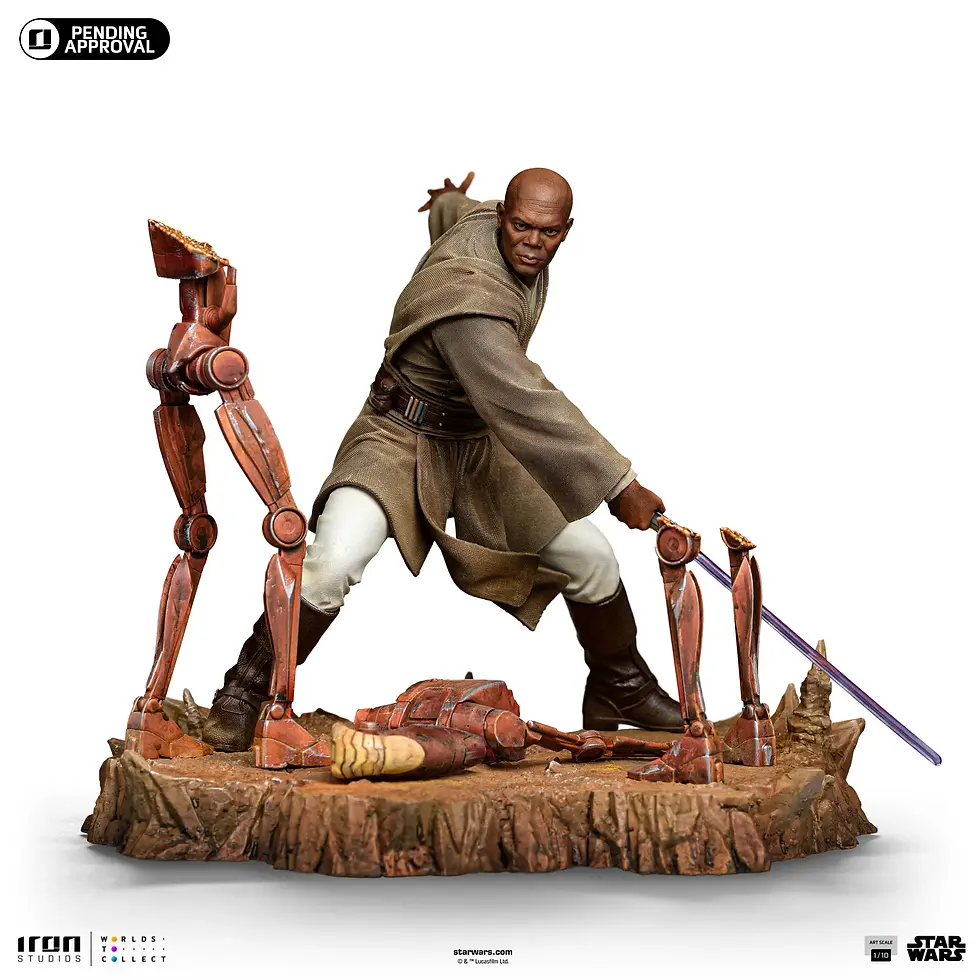 Miniatura: Mace Windu 1/10 - Star Wars - Art Scale 1/10 - Iron Studios - Abono
