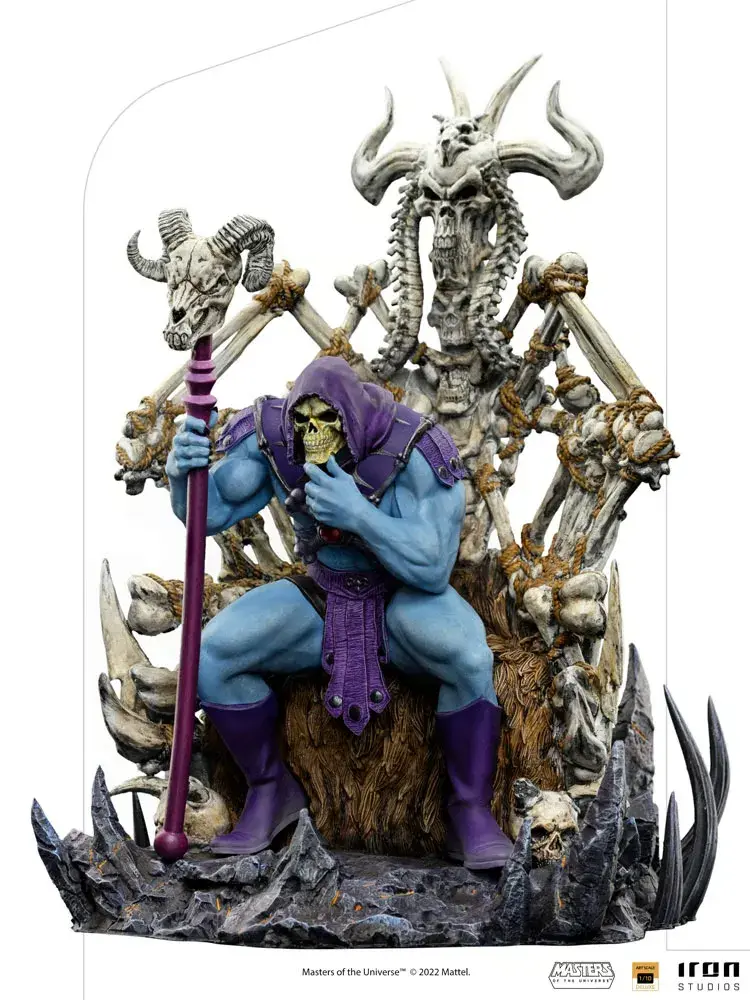 Miniatura: Skeletor on Throne (Deluxe) - Masters of the Universe 1/10 - Iron Studios