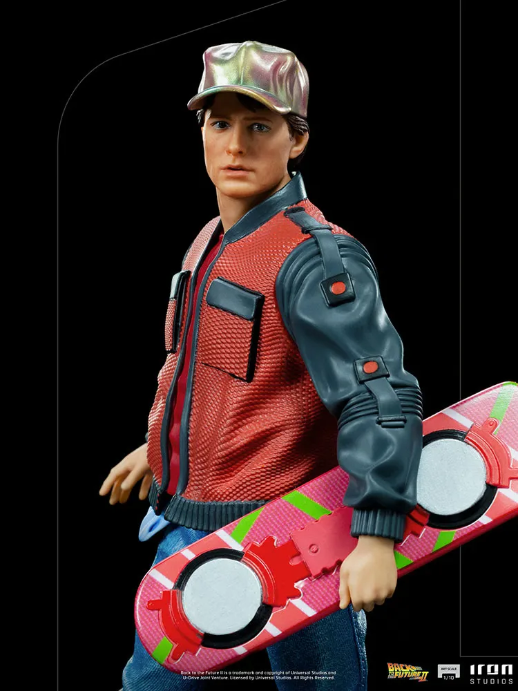 Iron Studios Back to The Future II Art Scale Statue 1/10 Marty McFly on Hoverboard